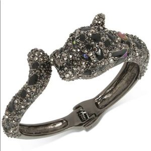 🌱Betsey Johnson || Black Panther Hinge Cuff